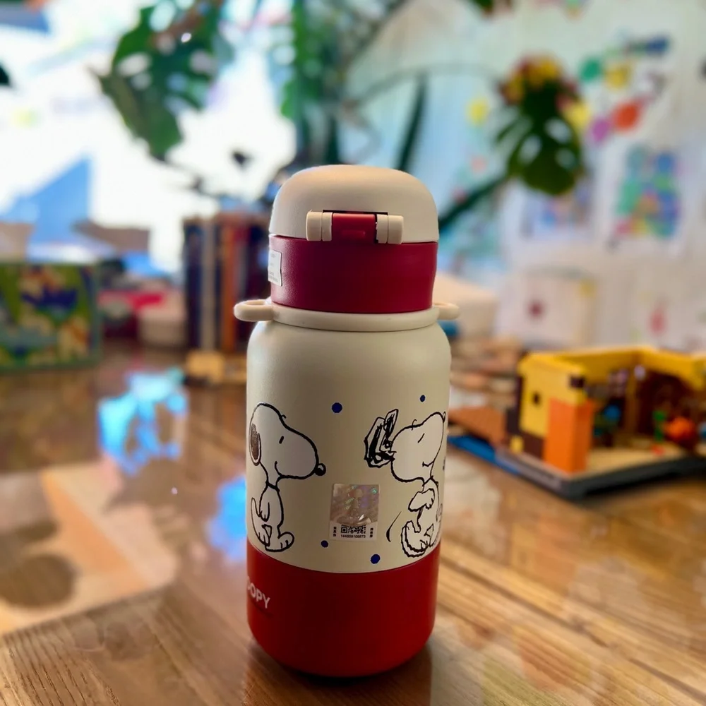 Brand New Snoopy Kids Insulated 316 Stainless Steel Water Bottle 520ml/ 17.5 oz - Picture 2 of 8